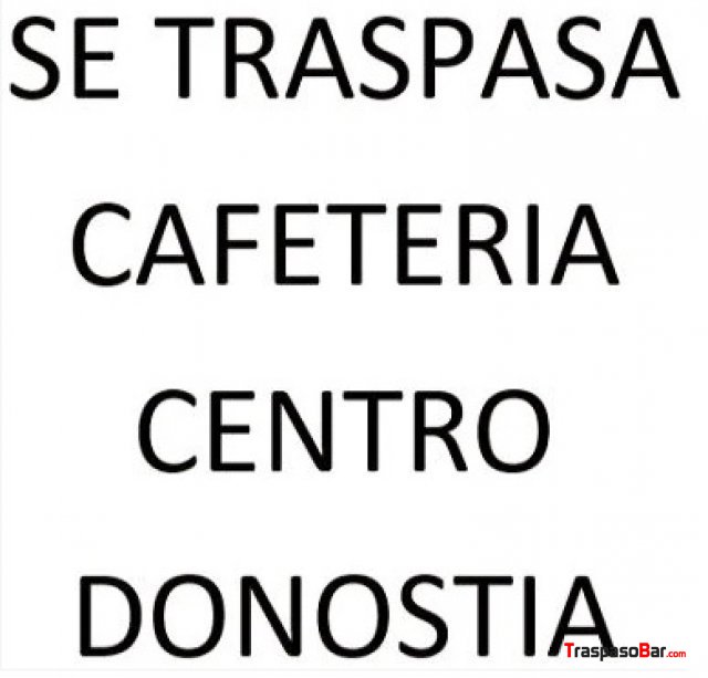 Traspaso Cafeteria Área Romantica