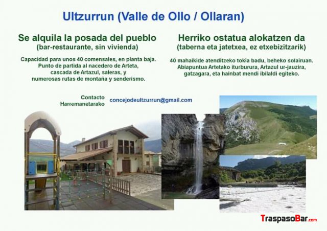 ANUNCIO POSADA EN ULTZURRUN