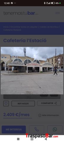 Cafetería l estació traspaso 