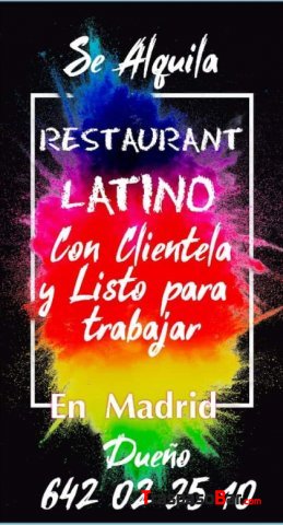 Alquiler de Restaurant en Funcionamiento