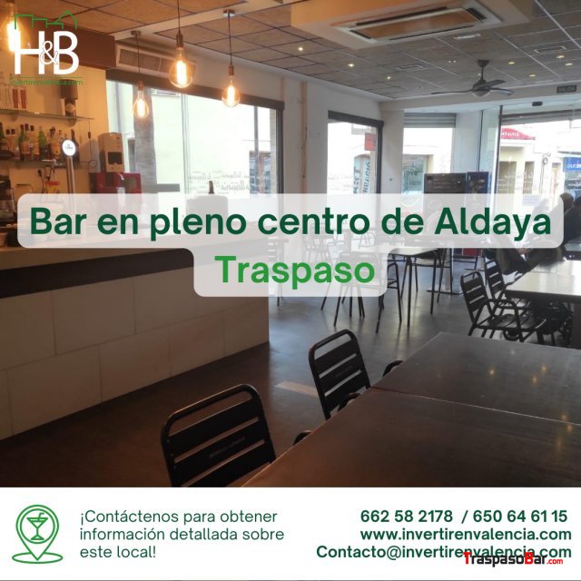Bar en pleno centro de Aldaya - TRASPASO
