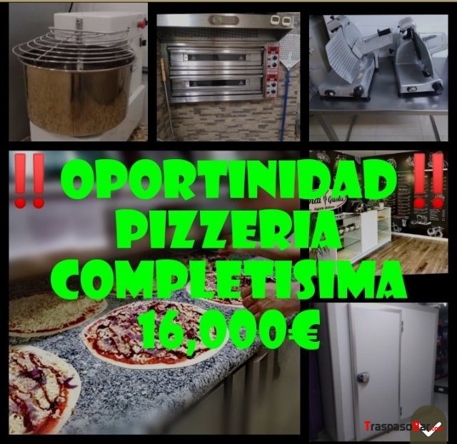 Pizzeria con servio para  llevar
