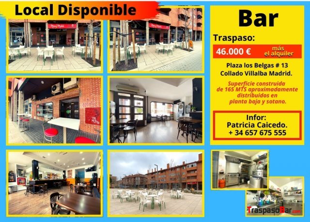 Bar totalmente equipado y funcionante